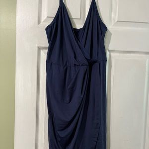 Faux Wrap Mini Dress